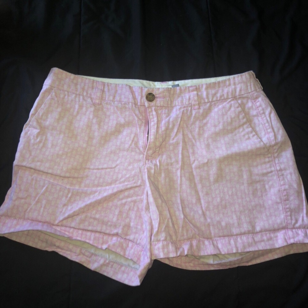 old navy pineapple high waisted shorts